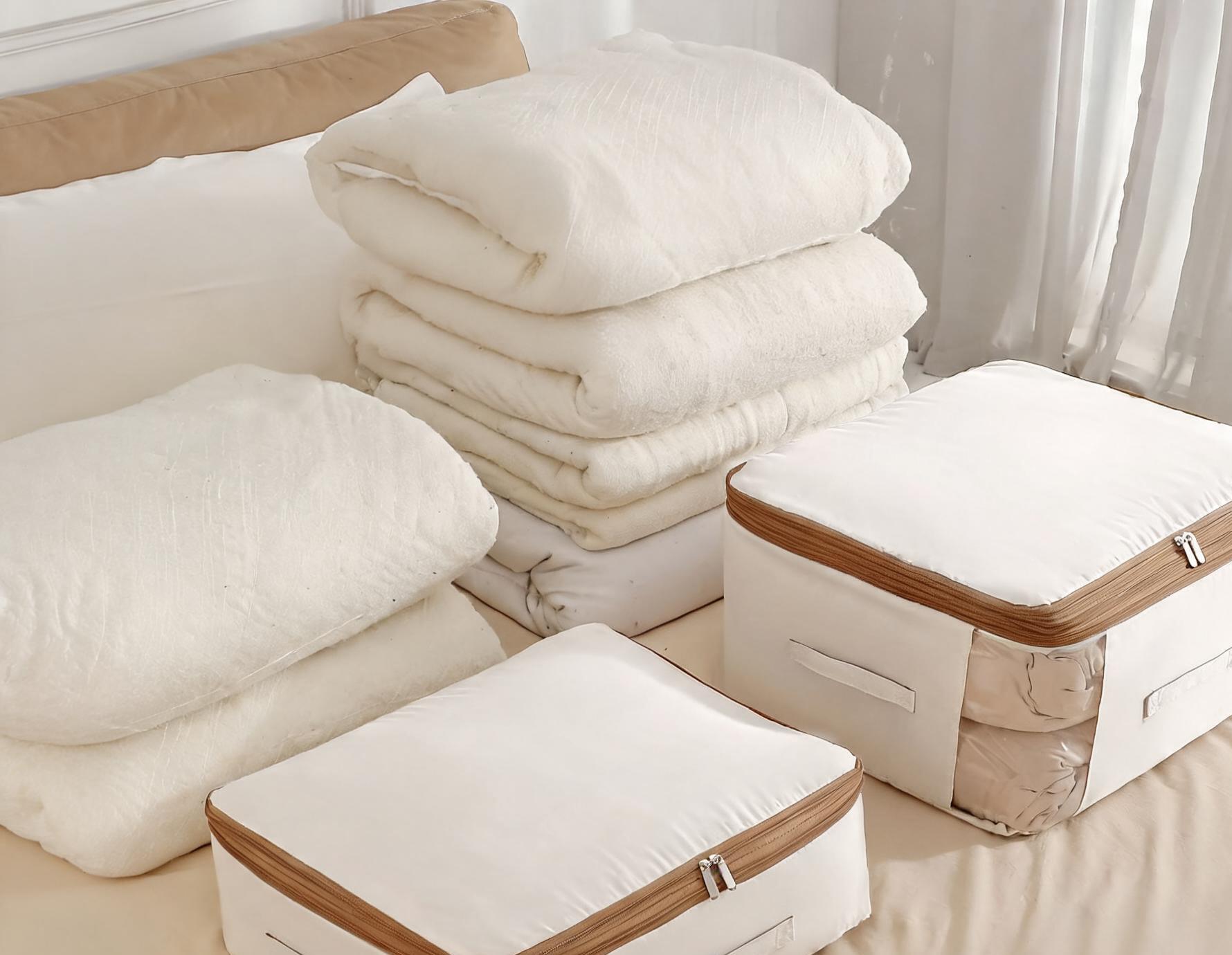 Fabric storage boxes