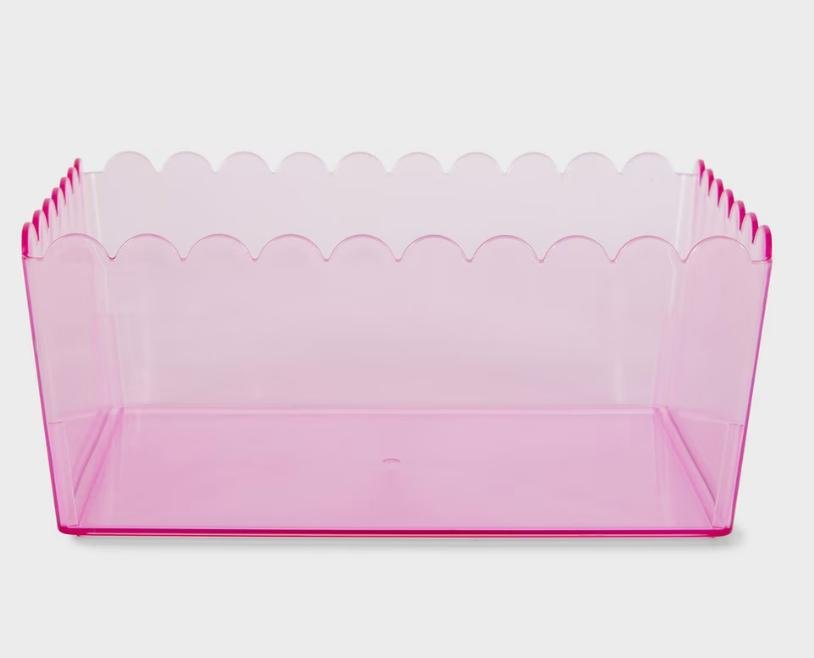 Plastic storage organizers